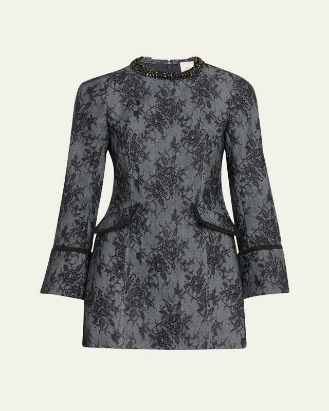Reina Bonded Lace Mini Dress